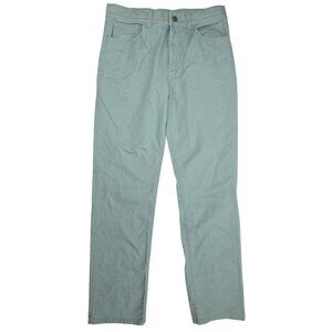Vineyard Vines Womens Green 5-Pocket Pants Size 18 Cotton Blend